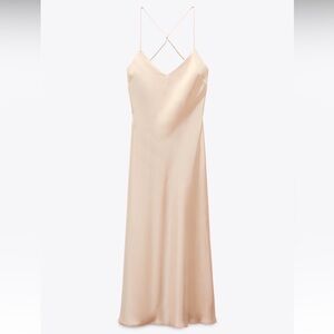 Zara Light Pink Slip Dress